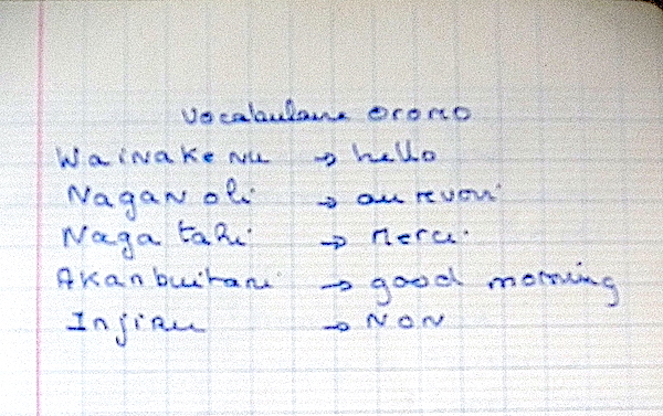 vocabulaire