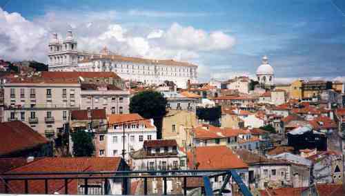 Vue sur le monastère de São Vincente