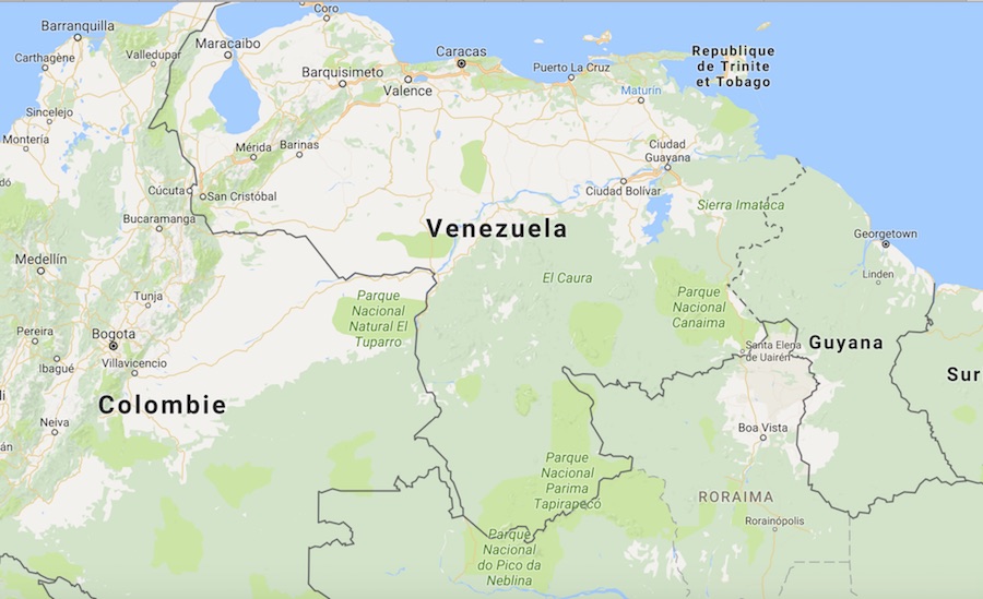 carte du Venezuela
