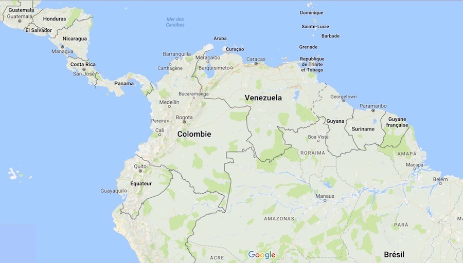 carte du Venezuela