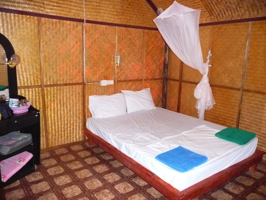 bamboo huts