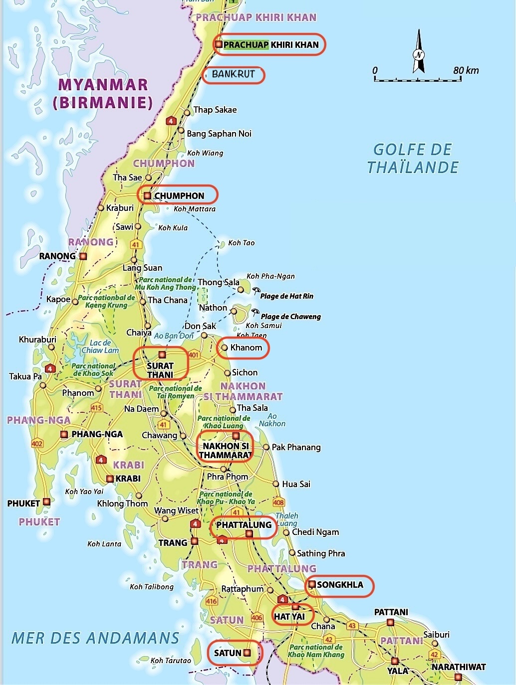Mon circuit en Thaïlande