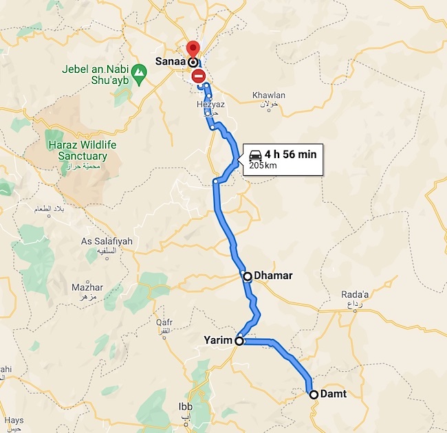 route damt_sanaa